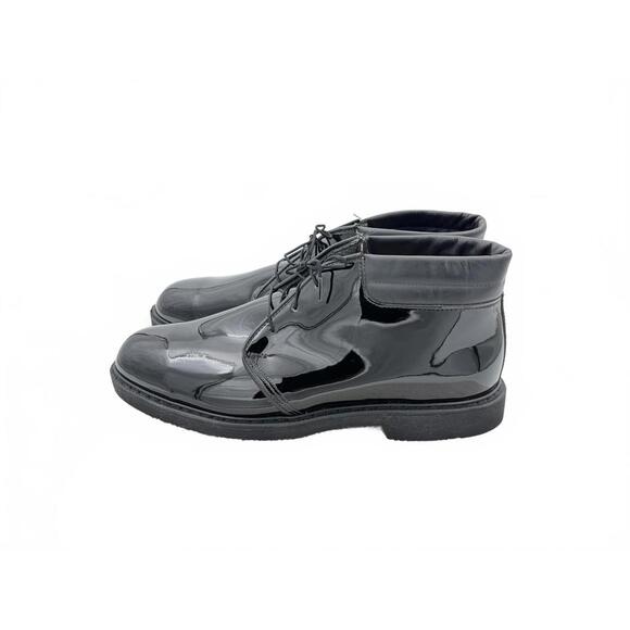 Bates Corfam Patent Leather Chukka Boots Size 12 3E E00053 - Picture 2 of 7